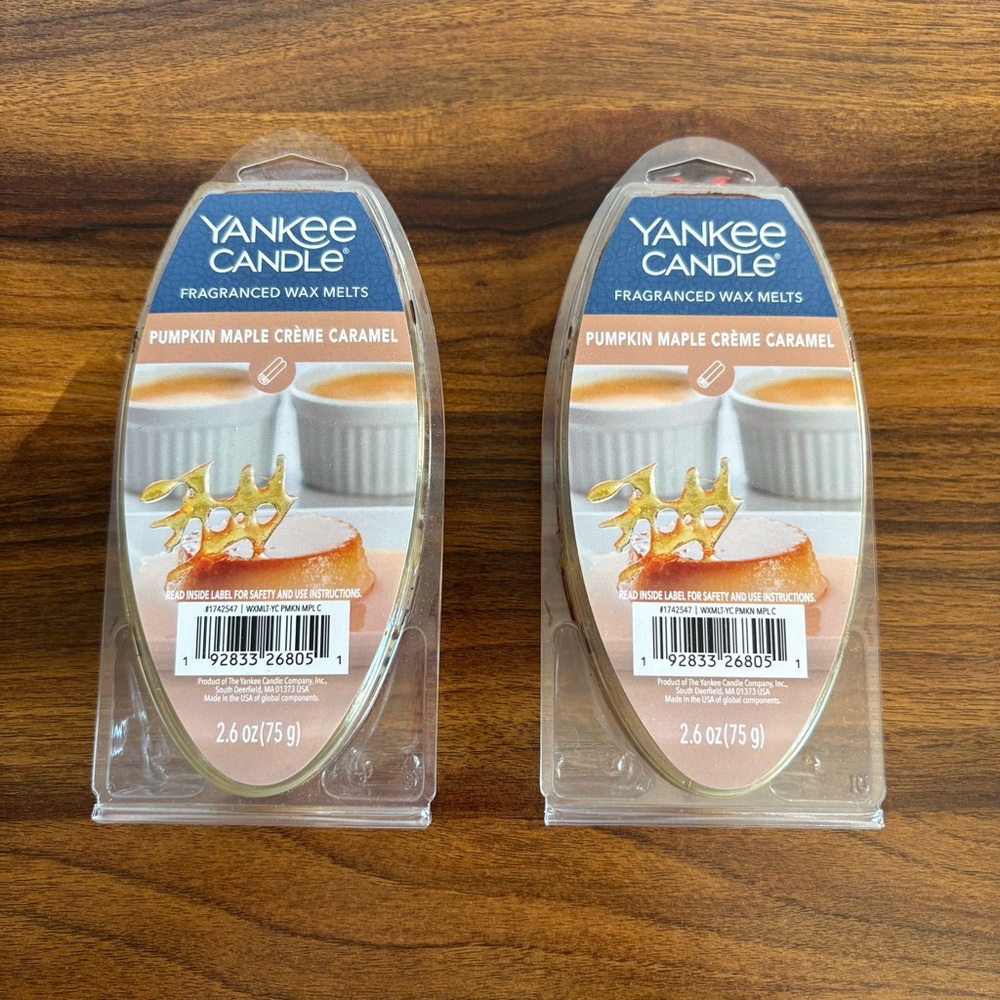 Yankee Candle Fragranced Wax Melts Pumpkin Maple Creme Caramel